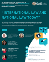 Virtual Forum: “International Law and National Law today”