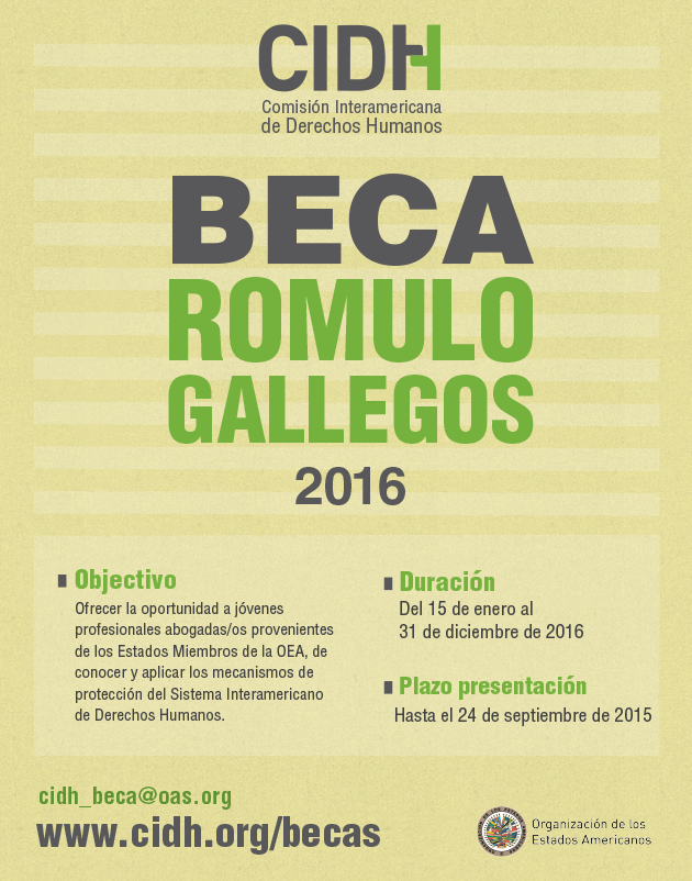 Beca Rmulo Gallegos 2016