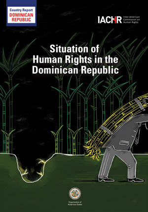Cover of the IACHR report, Situation of Human Rights in Dominican Republic