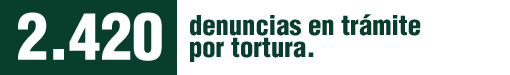 El Estado mexicano informó que la PGR contaba, al mes de abril de 2015, con 2.420 investigaciones en trámite sobre tortura