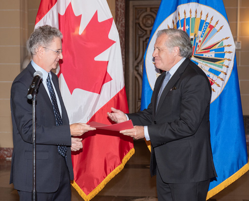 Nuevo Embajador de Canadá  presenta credenciales