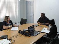 Reunión de la CIDH con el Consejo Presidencial sobre Minería Aurífera, durante la visita a Suriname