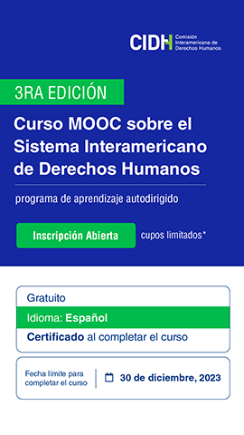 3ra Edición Curso MOOC sobre el Sistema Interamericano de Derechos Humanos