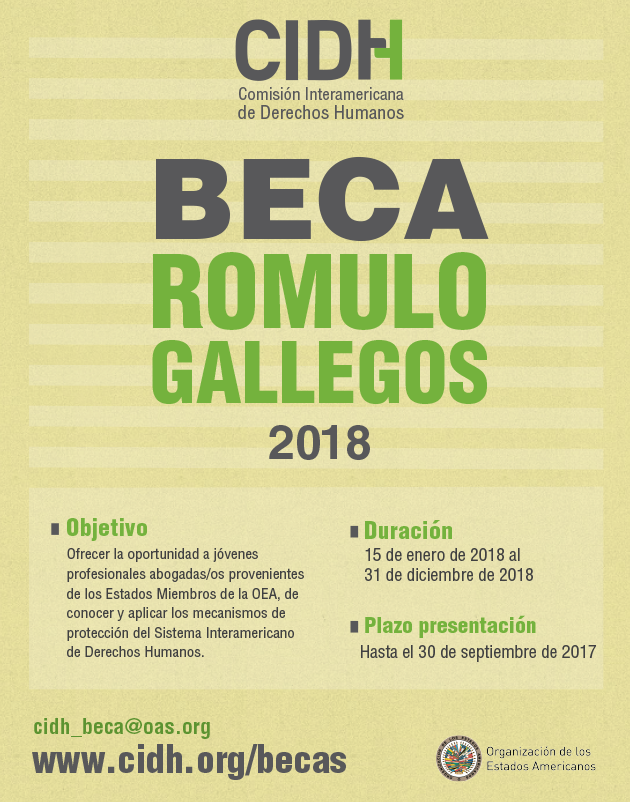 Beca Rmulo Gallegos 2018