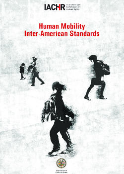 Inter-American Standards on Persons in the Context of Human Mobility