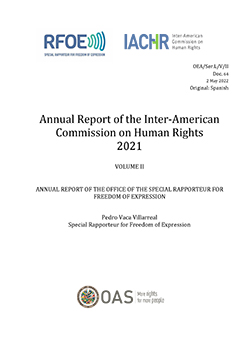Annual Report of the Office of the Special Rapporteur for Freedom of Expression