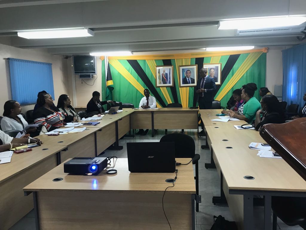 Opening ceremony of the Technical Cooperation, Exchange on Youth,  Employment hosted by the Ministry of Labor and Social Security of Jamaica for the Ministries of Labor of Bar¬bados, Grenada, St. Kitts and Nevis and St. Lucia.(September 14, 2018)