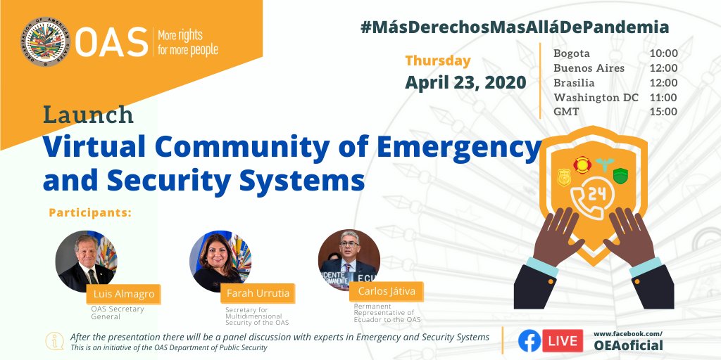 "Virtual Community of Emergency and Security Systems" & discuss its importance in times of #COVID19(April 22, 2020)