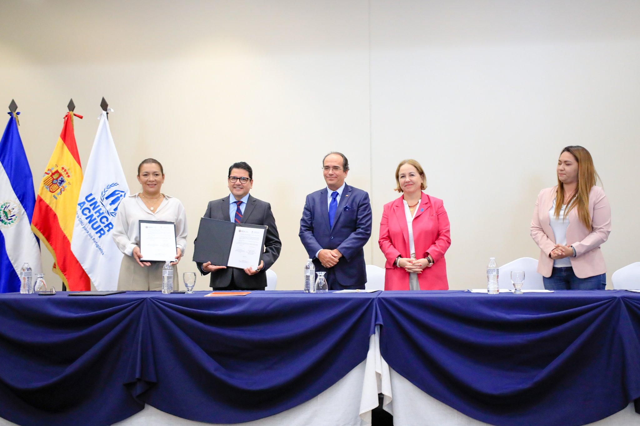 21 sept/23- Firma del Acuerdo de Ejecución del proyecto “Vinculación de niñas, niños y adolescentes retornados con necesidades de protección y sus familias a medios de vida en El Salvador