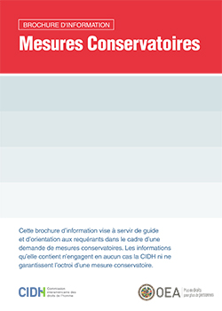 Brochure d'information - Mesures Conservatoires