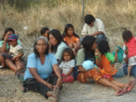 Members of the Xákmok Kásek community during the meeting with the IACHR on September 3, 2007