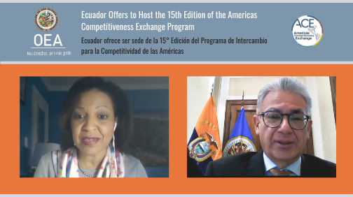 Ecuador ofrece ser sede de la 15° Edición del Programa de Intercambio para la Competitividad de las Américas